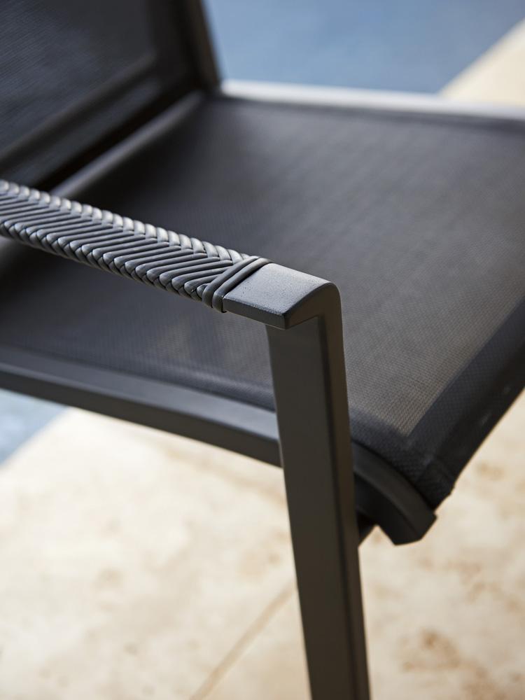 Tommy Bahama Outdoor - South Beach Arm Dining Chair, Obsidian - 3940-13 veiw 3