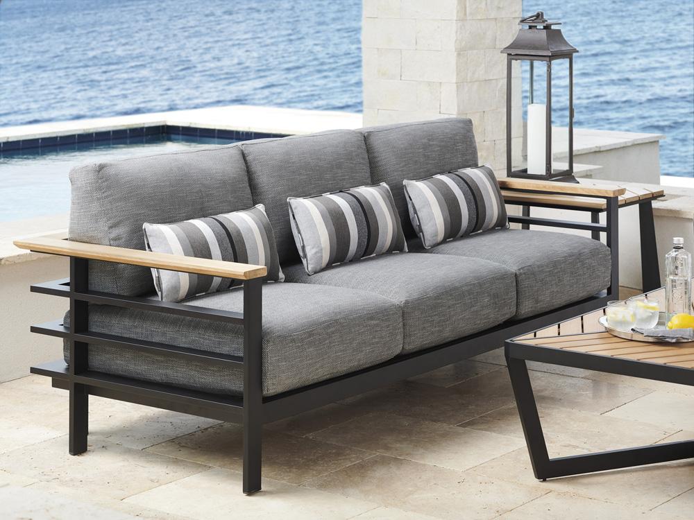 Tommy Bahama Outdoor - South Beach Sofa, Obsidian - 3940-33-40 veiw 3