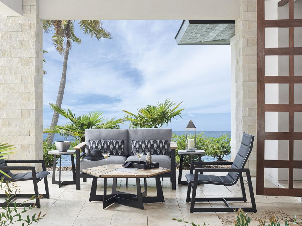 Tommy Bahama Outdoor - South Beach Spot Table, Obsidian - 3940-950 veiw 3