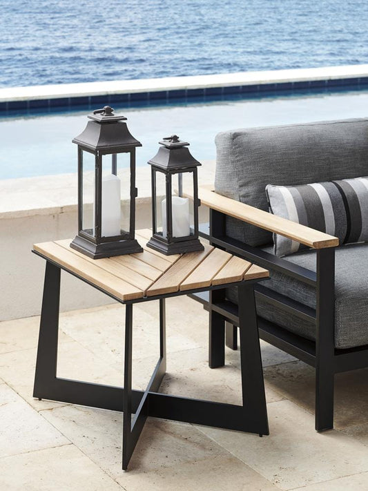 Tommy Bahama Outdoor - South Beach Square End Table, Obsidian - 3940-957 veiw 2