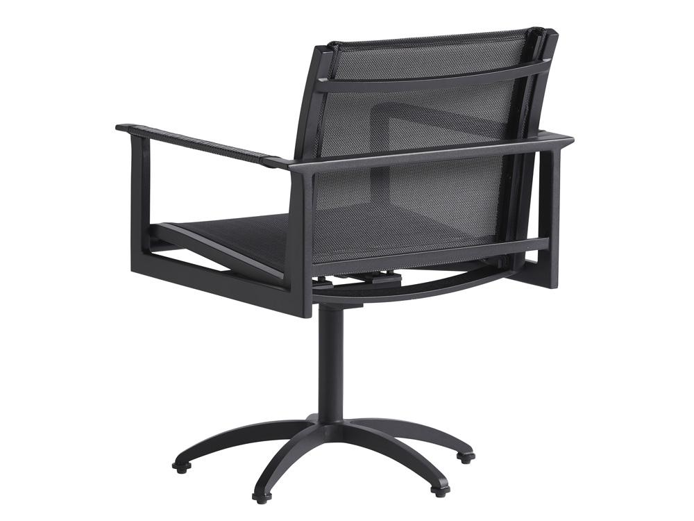 Tommy Bahama Outdoor - South Beach Swivel Rocker Dining Chair, Obsidian - 3940-13SR veiw 3