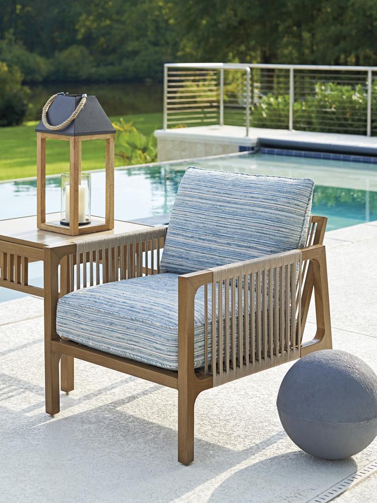 Tommy Bahama Outdoor - St Tropez Occasional Chair, Medium Brown - 3925-11-41 veiw 3
