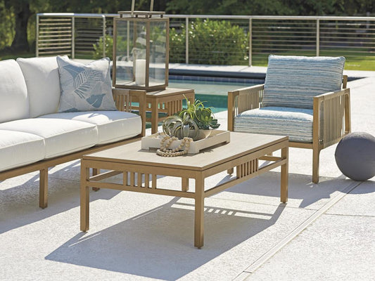 Tommy Bahama Outdoor - St Tropez Rectangular Cocktail Table, Medium Brown - 3925-945C veiw 2