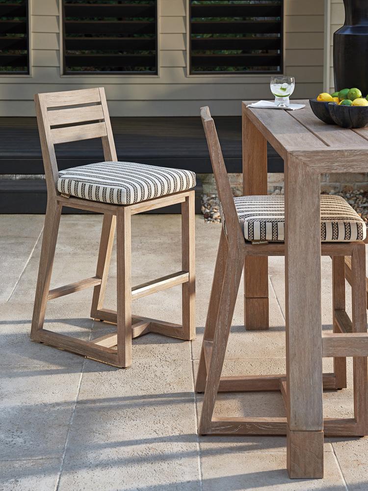 Tommy Bahama Outdoor - Stillwater Cove Bar Stool, Taupe - 3450-16-40 veiw 3