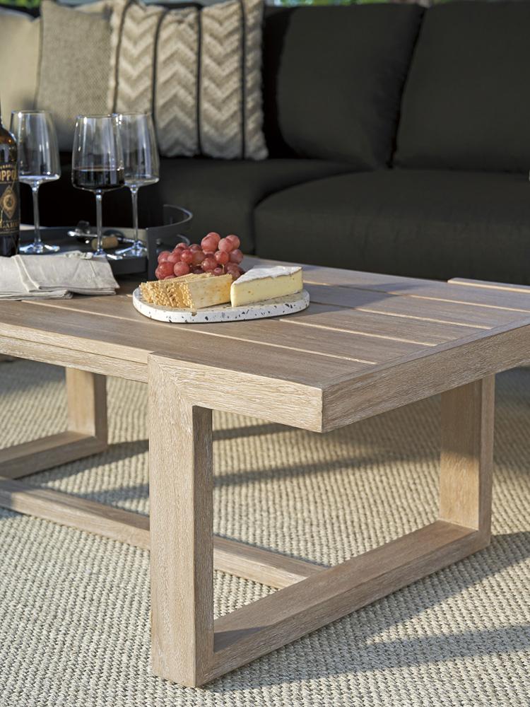 Tommy Bahama Outdoor - Stillwater Cove Rectangular Cocktail Table, Taupe - 3450-947 veiw 3
