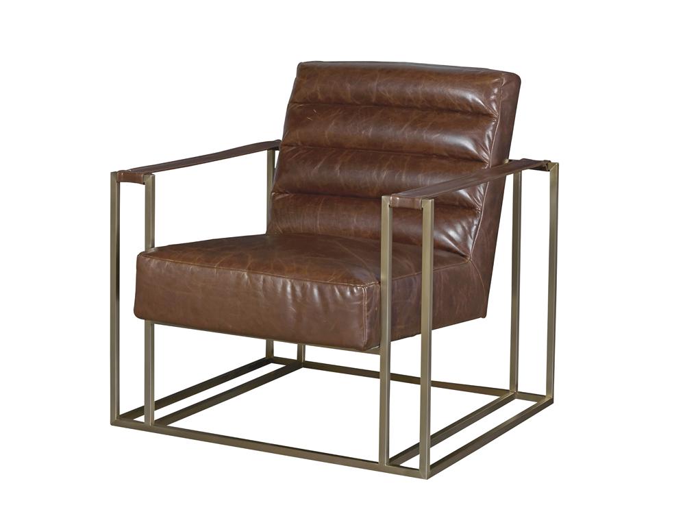 Universal Furniture - Curated Jensen Accent Chair-Brown Leather - 687535-650 veiw 1