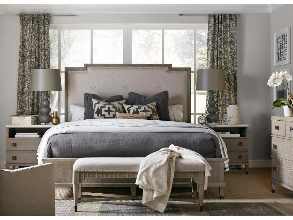 Universal Furniture - Playlist Harmony King Bed with Panel Footboard in Smoke on the Water - 507A220B veiw 3