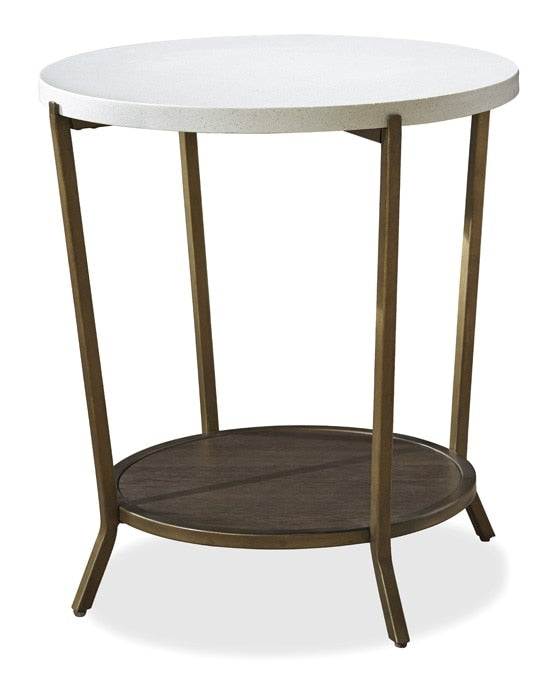 Universal Furniture - Playlist Round End Table in Brown Eyed Girl -507815 veiw 1