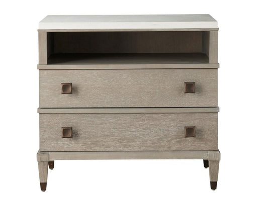 Universal Furniture - Playlist Two Drawer Nightstand in Smoke on the Water - 507A351 veiw 2