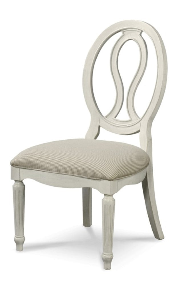 Universal Furniture - Summer Hill Pierced Back Side Chair Cotton Finish (Set of 2) - 987636-RTA_CLOSEOUT veiw 1