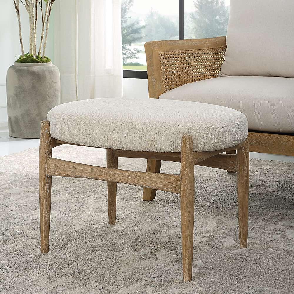 Uttermost - Acrobat Off-White Small Bench - 23736 veiw 4