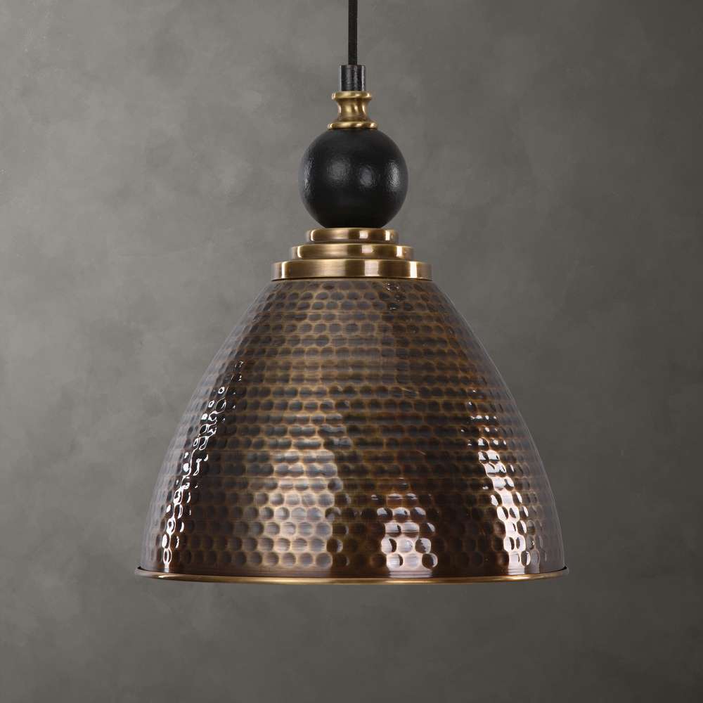 Uttermost - Adastra 1 Light Antique Brass Pendant - 22052 veiw 4