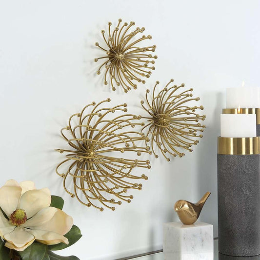Uttermost - Aga Gold Metal Wall Decor (Set of 3) - 04337 veiw 2