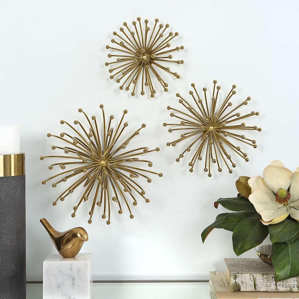Uttermost - Aga Gold Metal Wall Decor (Set of 3) - 04337 veiw 4