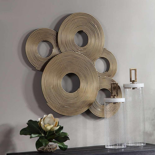 Uttermost - Ahmet Gold Rings Wall Decor - 04201 veiw 2