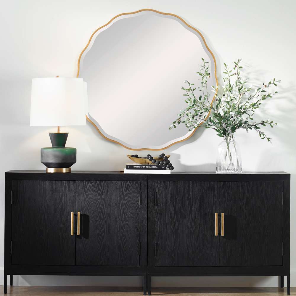 Uttermost - Aneta Gold Round Mirror - 09611 veiw 4