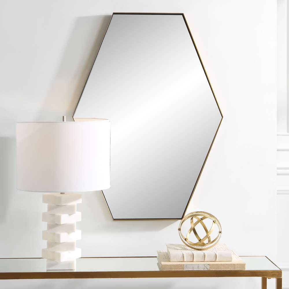 Uttermost - Ankara Brass Hexagon Mirror - 09894 veiw 4