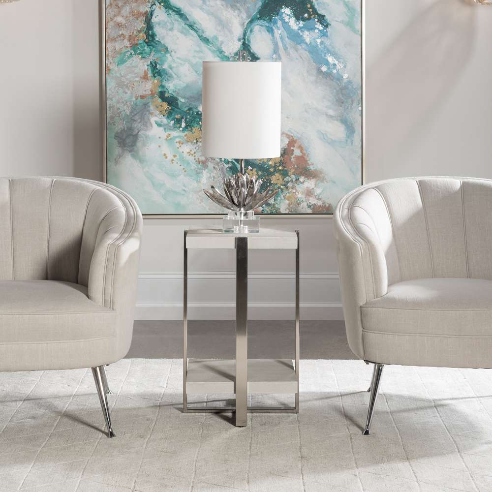 Uttermost - Arnaut White Accent Table - 25375 veiw 4