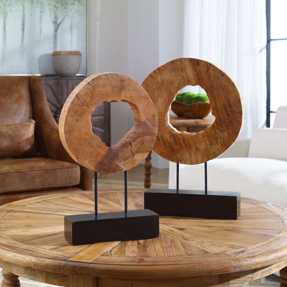 Uttermost - Ashlea Wooden Sculptures (Set of 2) - 19822 veiw 4