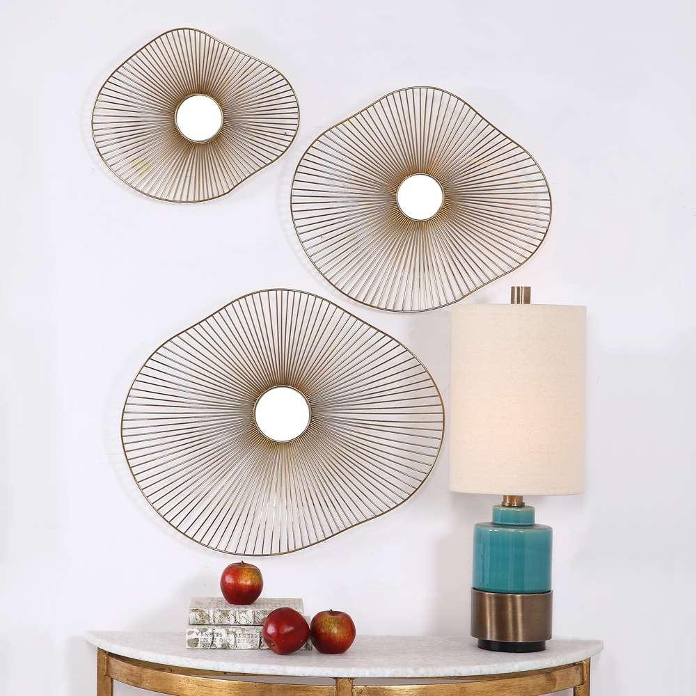 Uttermost - Avarie Gold Metal Wall Art Set/3 - 04182 veiw 4