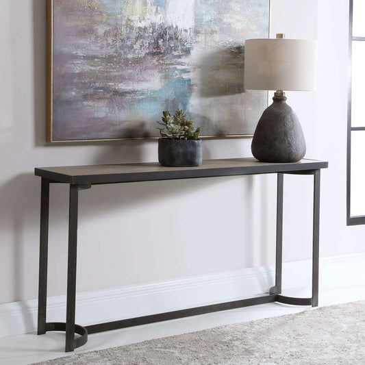 Uttermost - Basuto Steel Console Table - 24951 veiw 2