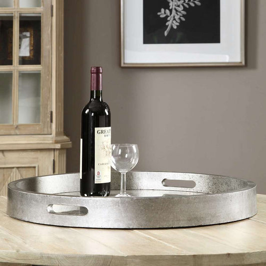 Uttermost - Bechet Round Silver Tray - 19997 veiw 2