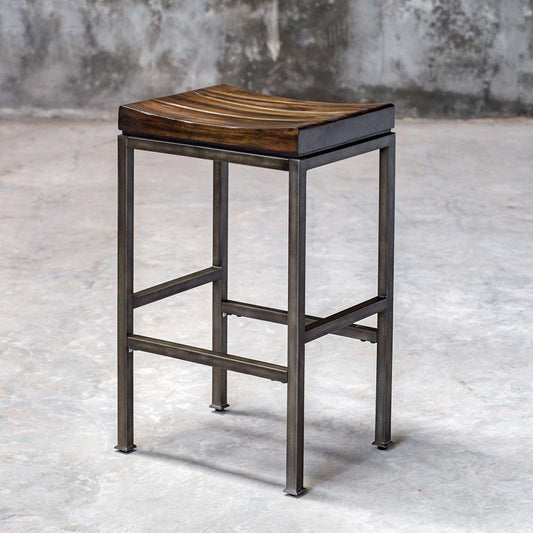 Uttermost - Beck Industrial Bar Stool - 25893 veiw 2