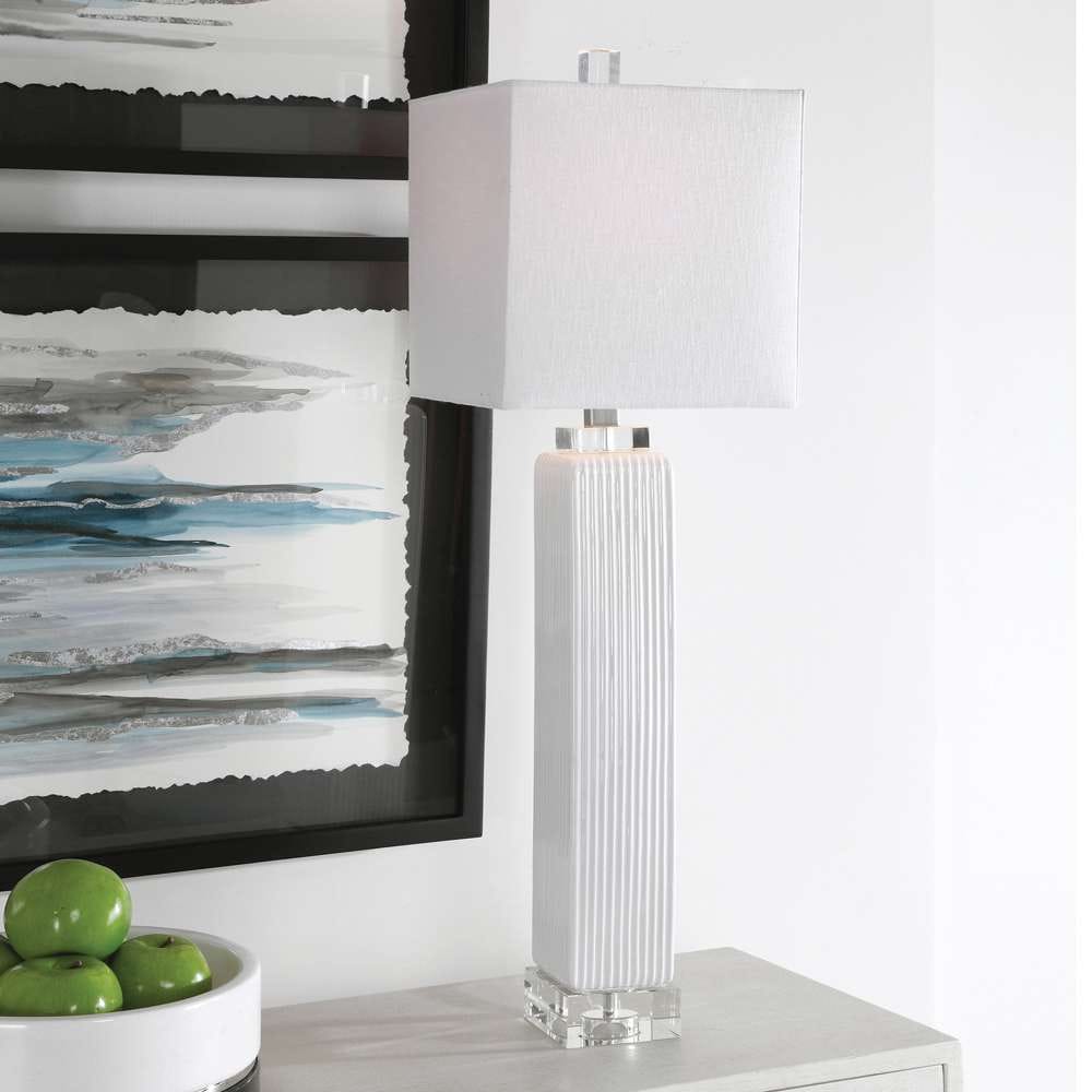Uttermost - Bennett White Buffet Lamp - 28348-1 veiw 4