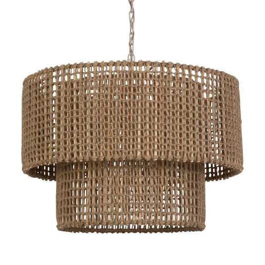 Uttermost - Biswas Woven Jute 1 Light Pendant - 21595 veiw 2