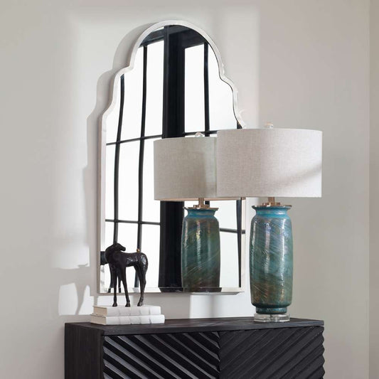 Uttermost - Brayden Nickel Arch Mirror - 09697 veiw 2