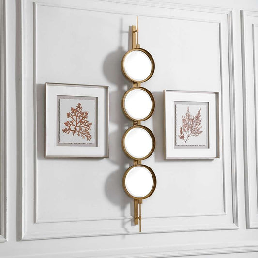Uttermost - Button Gold Mirror - 09666 veiw 2