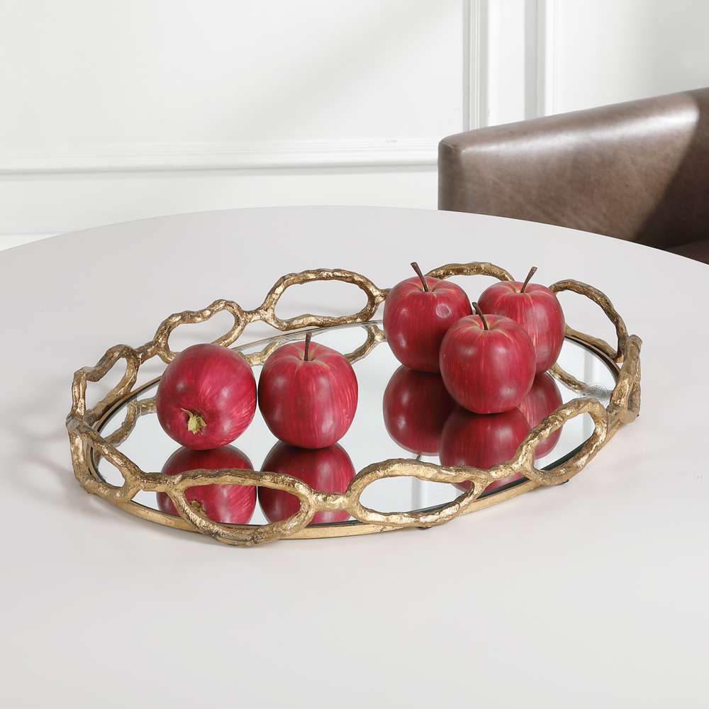 Uttermost - Cable Chain Mirrored Tray - 17837 veiw 4