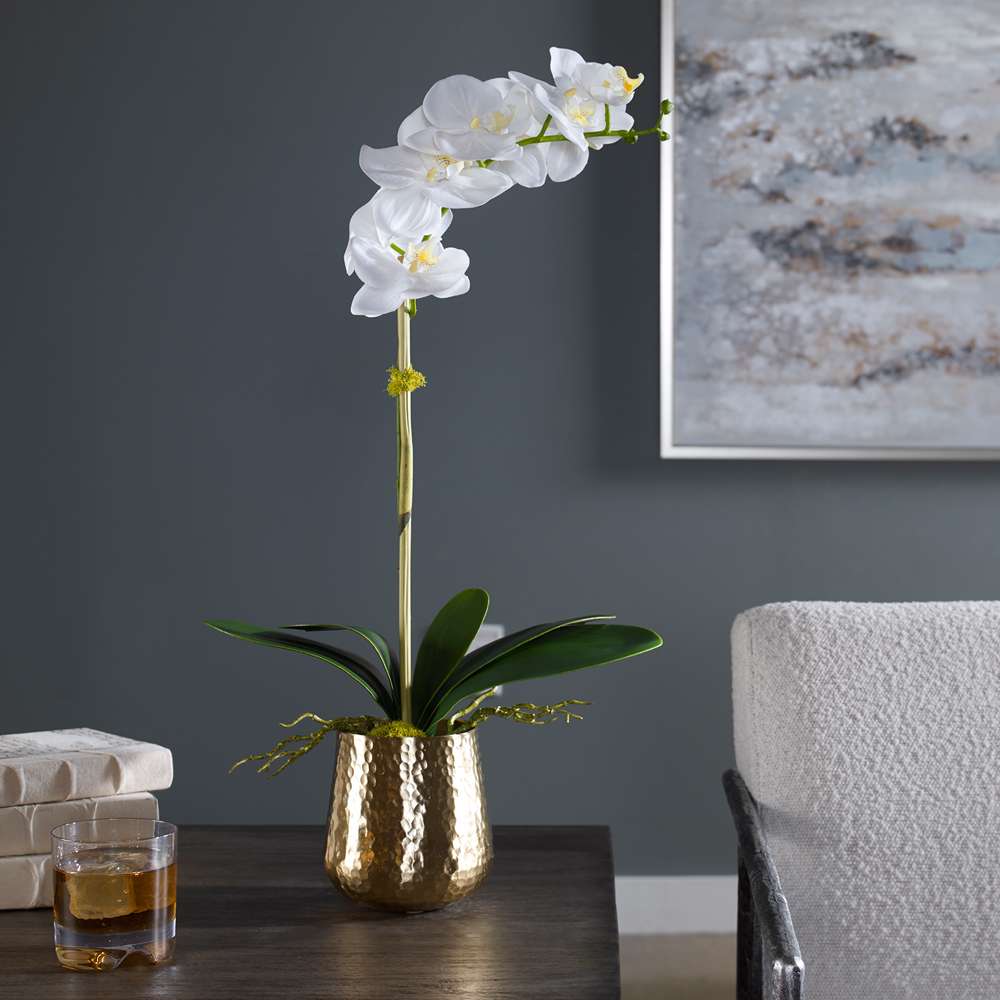 Uttermost - Cami Orchid With Brass Pot - 60189 veiw 4