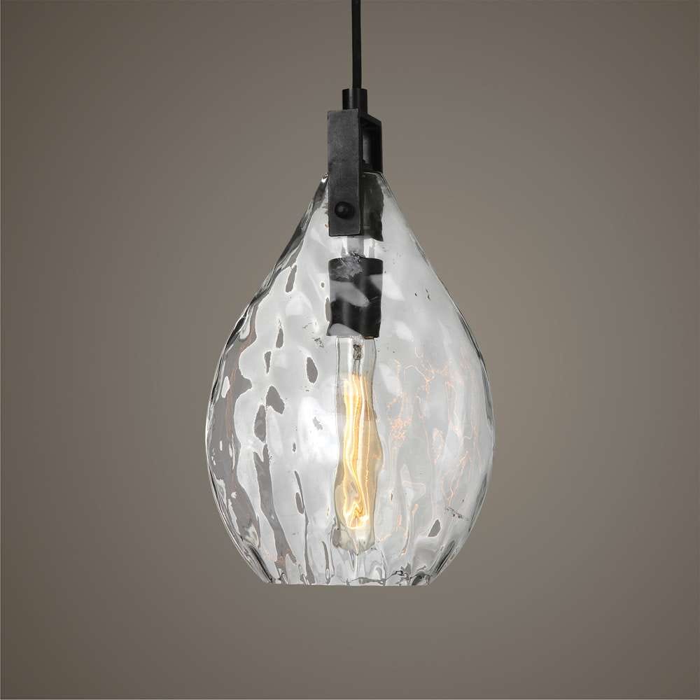 Uttermost - Campester 1 Light Watered Glass Mini Pendant - 22049 veiw 4