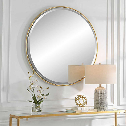 Uttermost - Canillo Gold Round Mirror - 09832 veiw 2