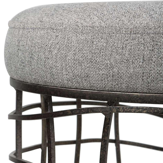 Uttermost - Carnival Iron Round Accent Stool - 23748 veiw 2