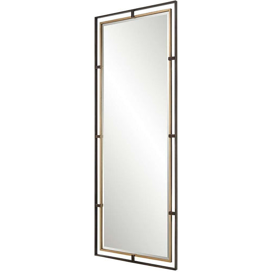 Uttermost - Carrizo Tall Bronze & Gold Mirror - 09776 veiw 2