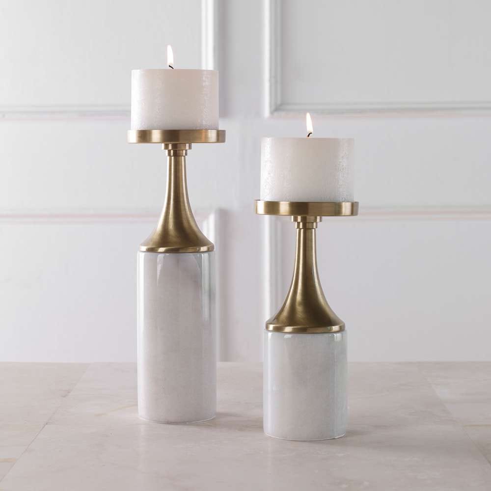Uttermost - Castiel Marble Candleholders, Set/2 - 17546 veiw 4