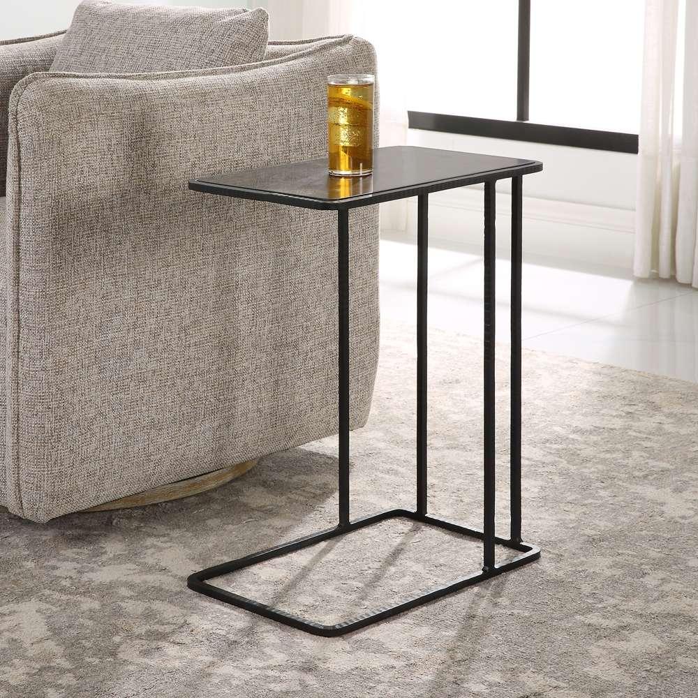 Uttermost - Cavern Stone & Iron Accent Table - 22905 veiw 4