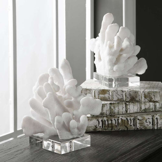 Uttermost - Charbel White Bookends, Set/2 - 17549 veiw 2