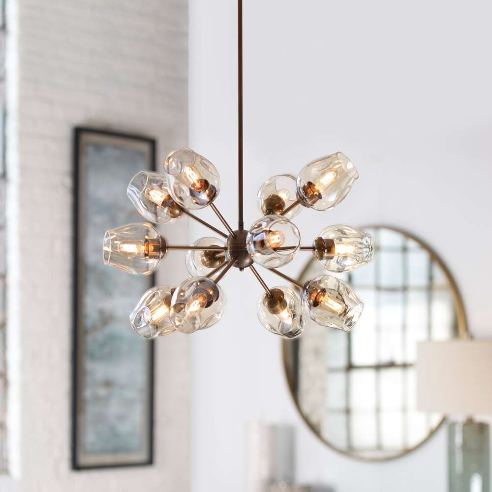 Uttermost - Chet 12 Light Sputnik Chandelier - 21325 veiw 4