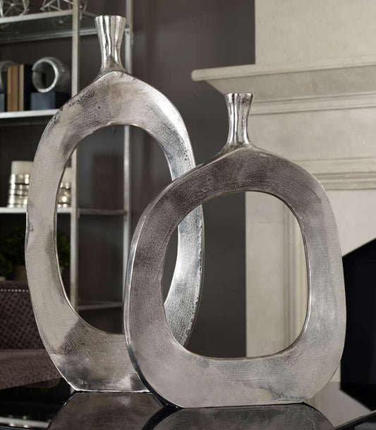 Uttermost - Cierra Aluminum Vases (Set of 2) - 20187 veiw 2