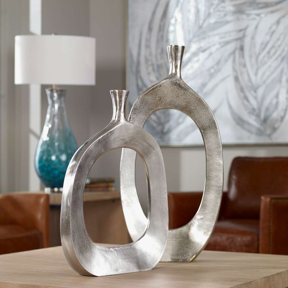 Uttermost - Cierra Aluminum Vases (Set of 2) - 20187 veiw 4