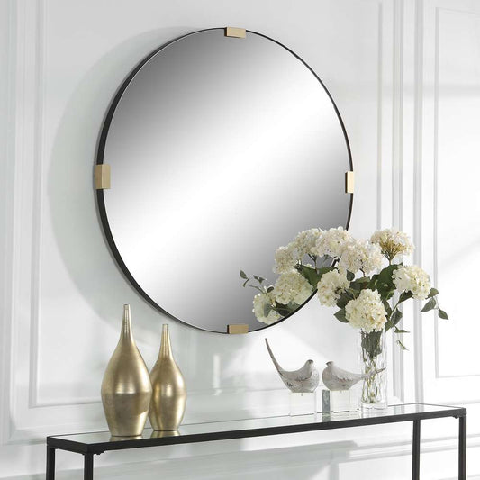 Uttermost - Clip Modern Round Mirror - 09882 veiw 2