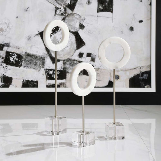 Uttermost - Coin Toss Marble Rings (Set of 3) - 17871 veiw 2