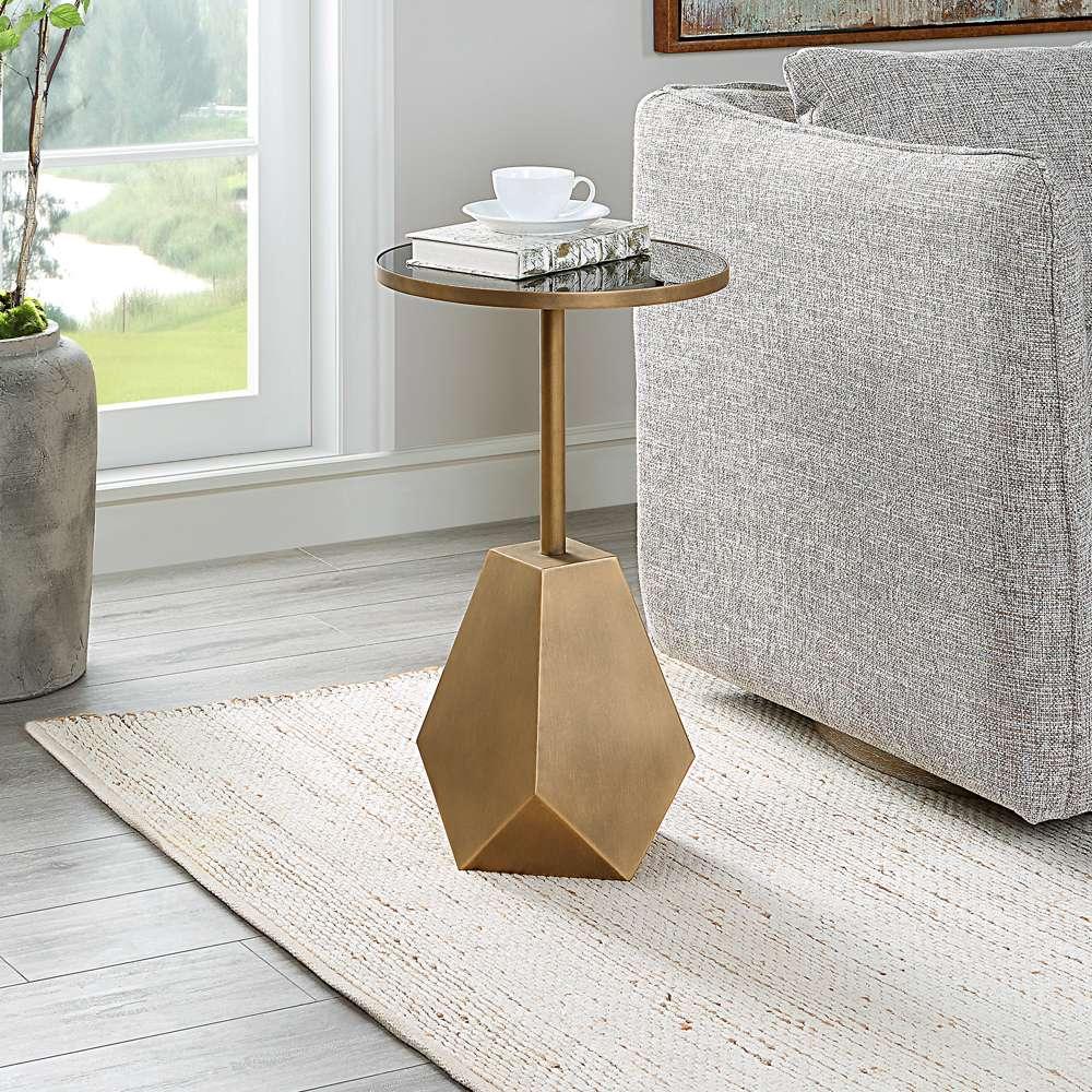 Uttermost - Comet Geometric Bronze Accent Table - 25211 veiw 4