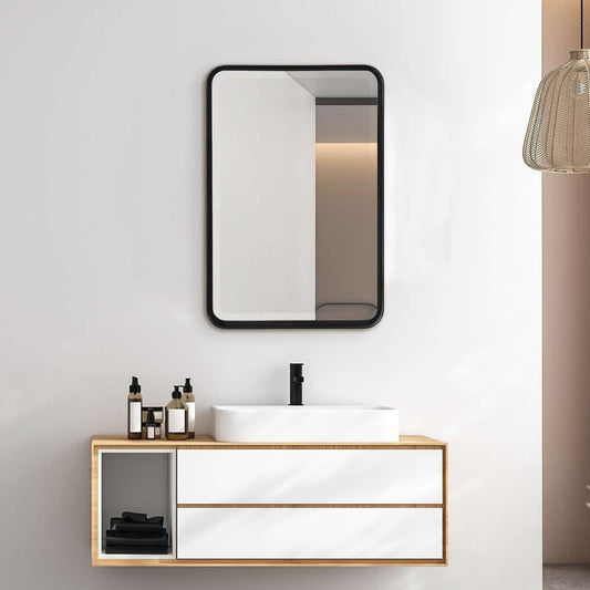 Uttermost - Croften Black Vanity Mirror - 09573 veiw 2