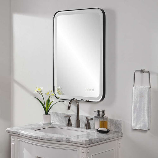 Uttermost - Crofton Lighted Black Vanity Mirror - 09861 veiw 2