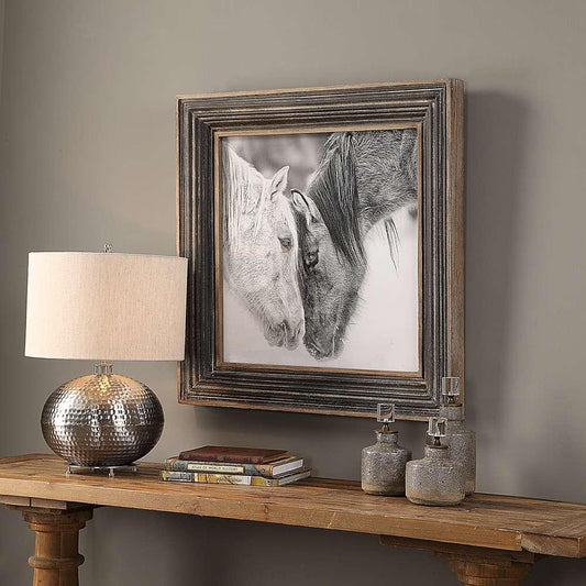 Uttermost - Custom Black And White Horses Print - 51110 veiw 2