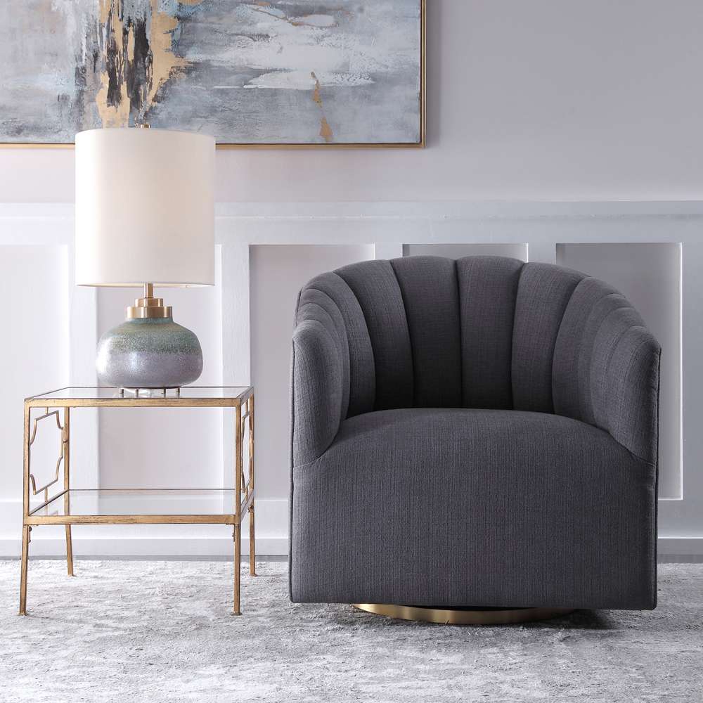 Uttermost - Cuthbert Modern Swivel Chair - 23536 veiw 4